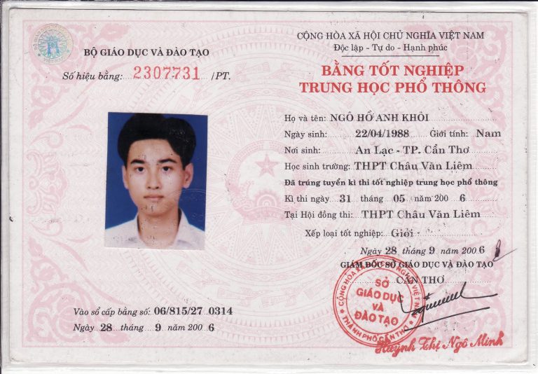 Làm bằng cấp 3 không cần đặt cọc