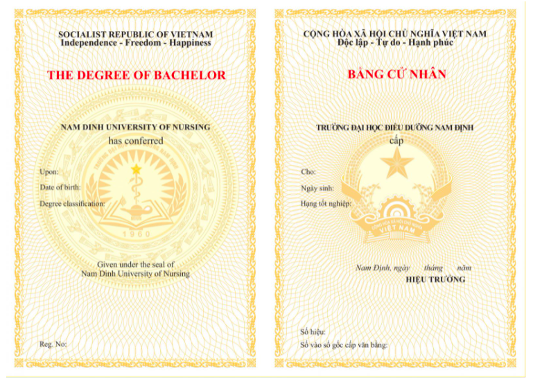 mẫu bằng cư nhân năm 2023 - mẫu bằng đại học mới