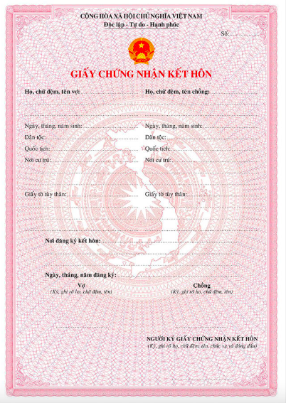 Giấy Chứng nhận kết hôn (bản giấy)