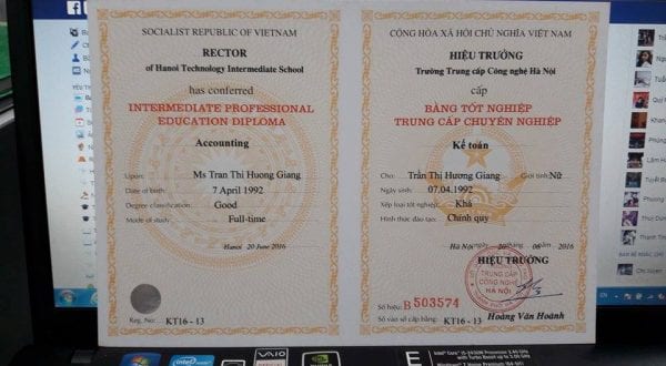 Hướng dẫn chi tiết cách kiểm tra bằng trung cấp thật giả bao công chứng toàn quốc